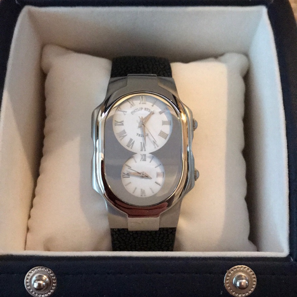 Philip Stein Teslar Signature Dual Time Zone Watch